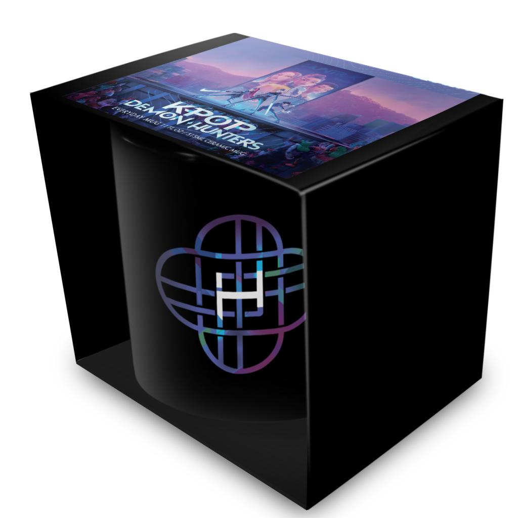 K-POP DEMON HUNTERS - Huntrix Logo - Black Pod Mug 325ml - 4