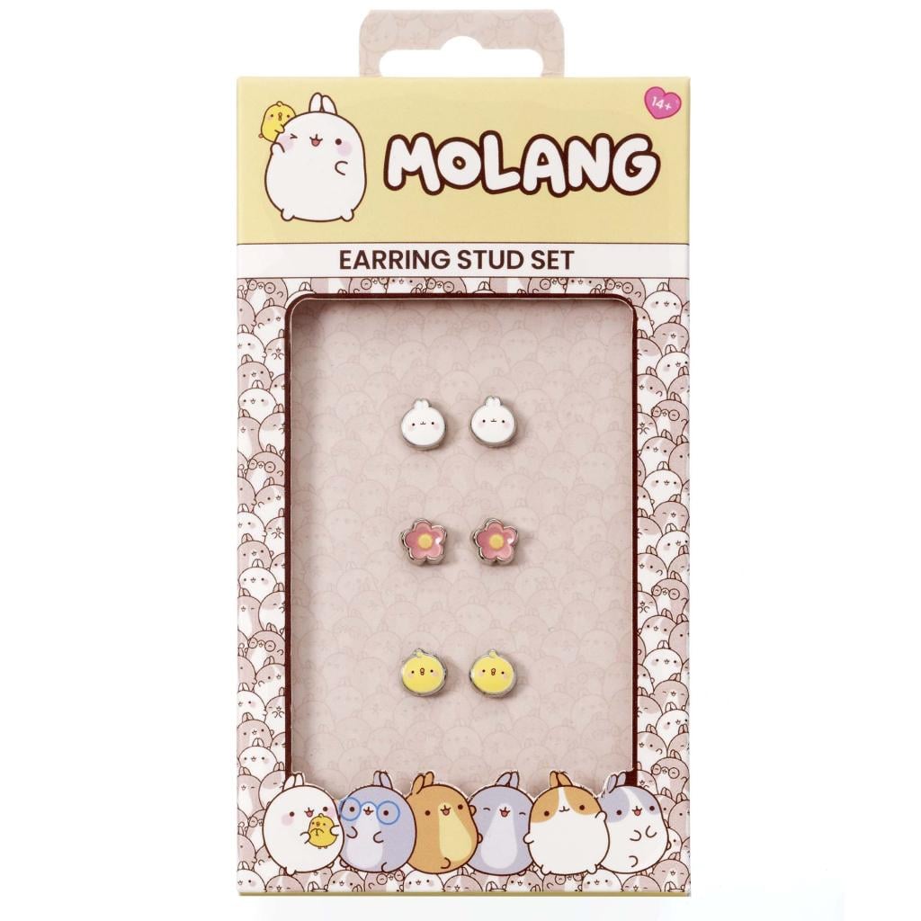 MOLANG & Piu Piu - Set of 3 Stud Earrings - 3