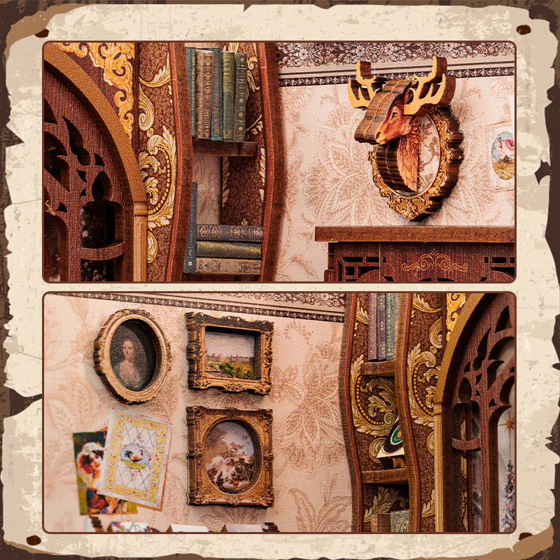 BOOK NOOK KIT - DIY - Memories Bookshop - 127pc + LED Light - 6