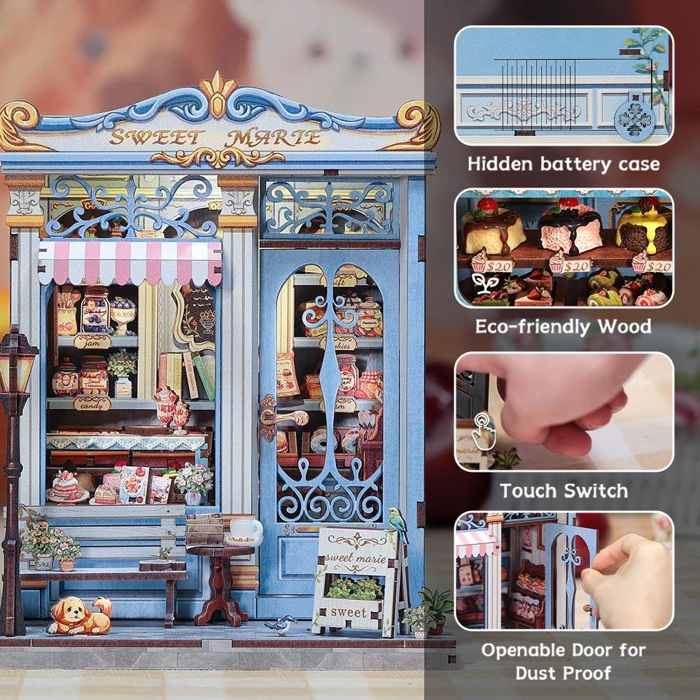 MINIATURE HOUSE - DIY- Sweet Marie - 242pc + LED Light - 3