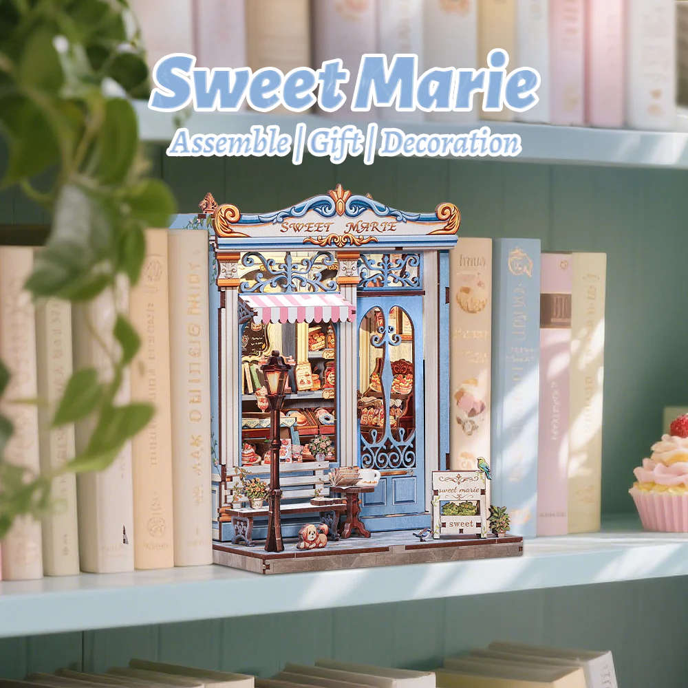 MINIATURE HOUSE - DIY- Sweet Marie - 242pc + LED Light - 4