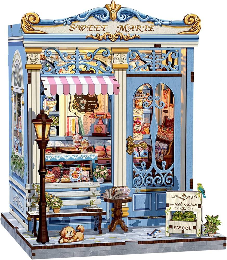 MINIATURE HOUSE - DIY- Sweet Marie - 242pc + LED Light - 5