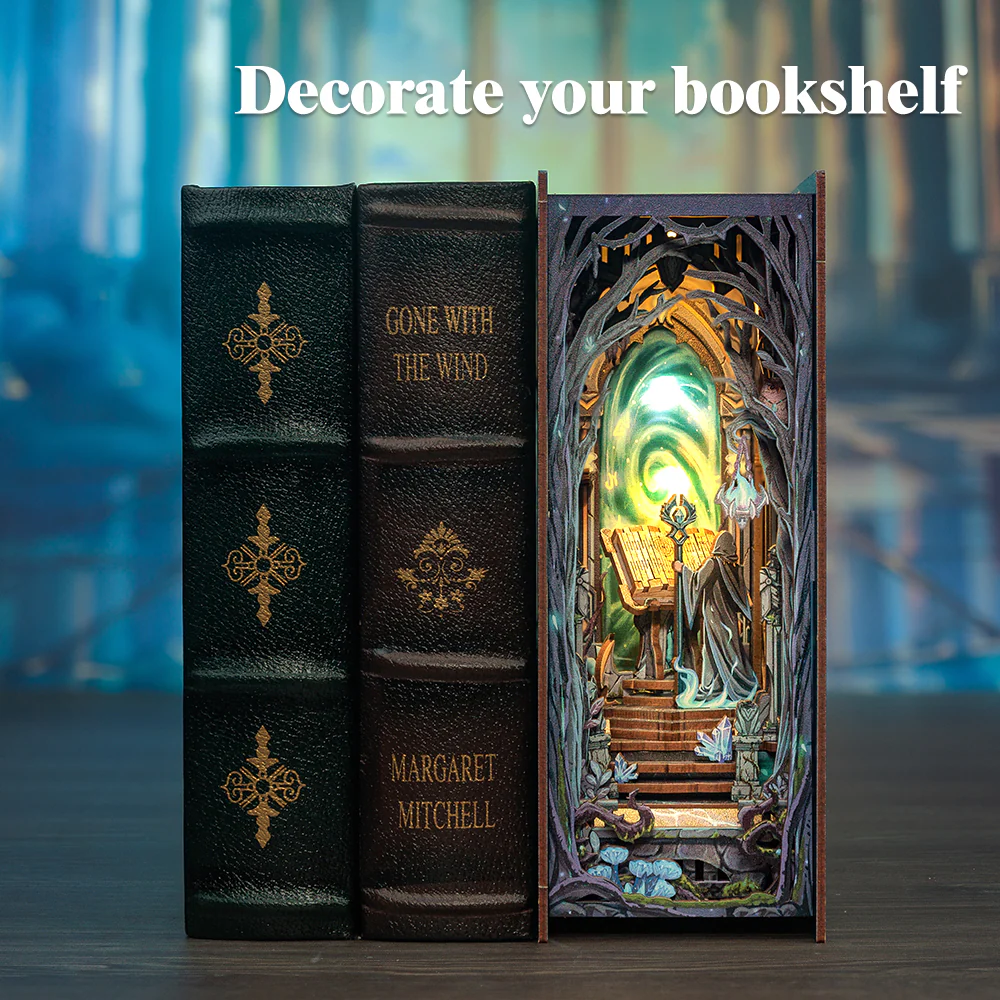 BOOK NOOK KIT - DIY - The Gate of Wonderland - 107pc + LED Light - 3