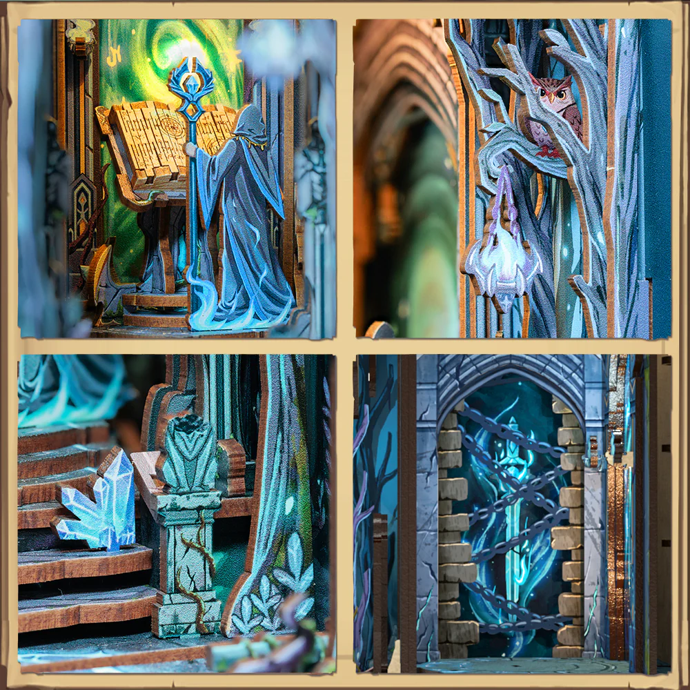 BOOK NOOK KIT - DIY - The Gate of Wonderland - 107pc + LED Light - 4