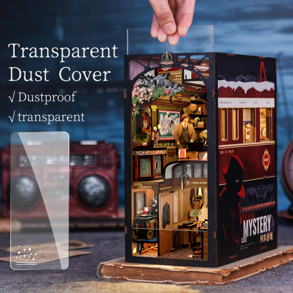 BOOK NOOK KIT - DIY - Mystery Train - 338pc + LED Light - 6