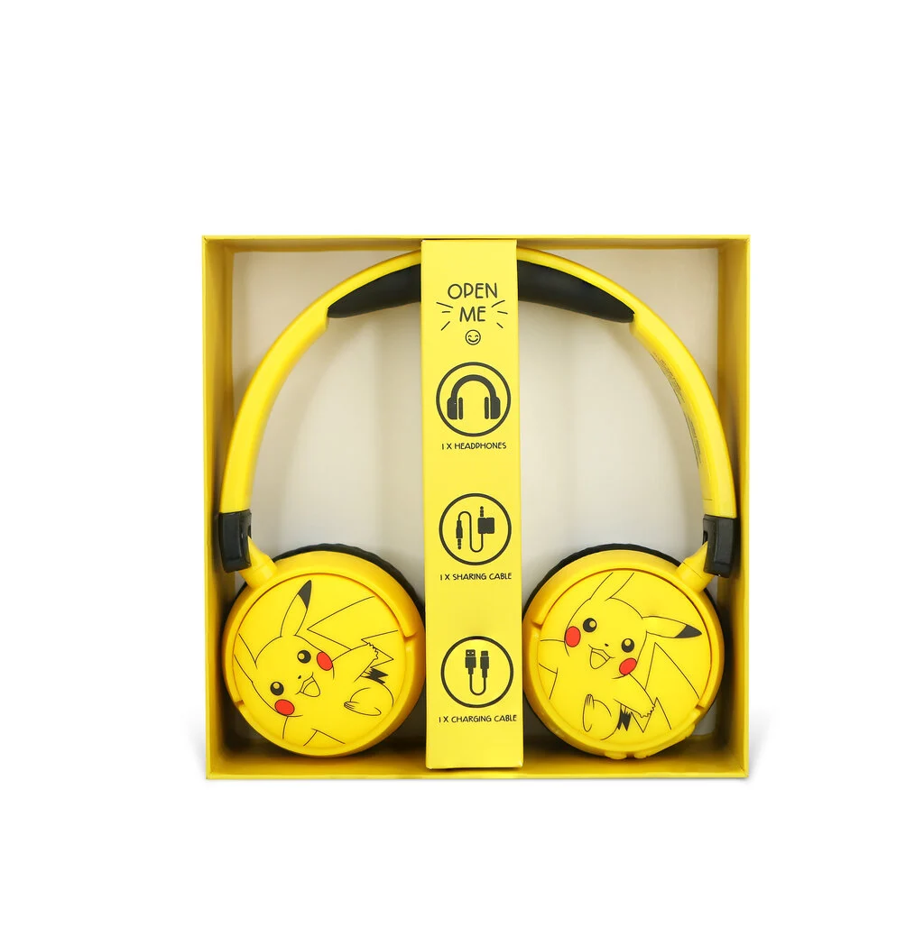 POKEMON - Junior Wireless Headphone - Pikachu Yellow - 4