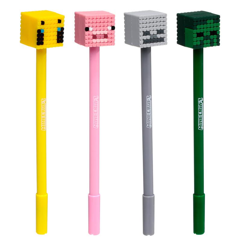 MINECRAFT - Animaux - Stylo à Gel Effaçable (Display de 24pcs) - 2