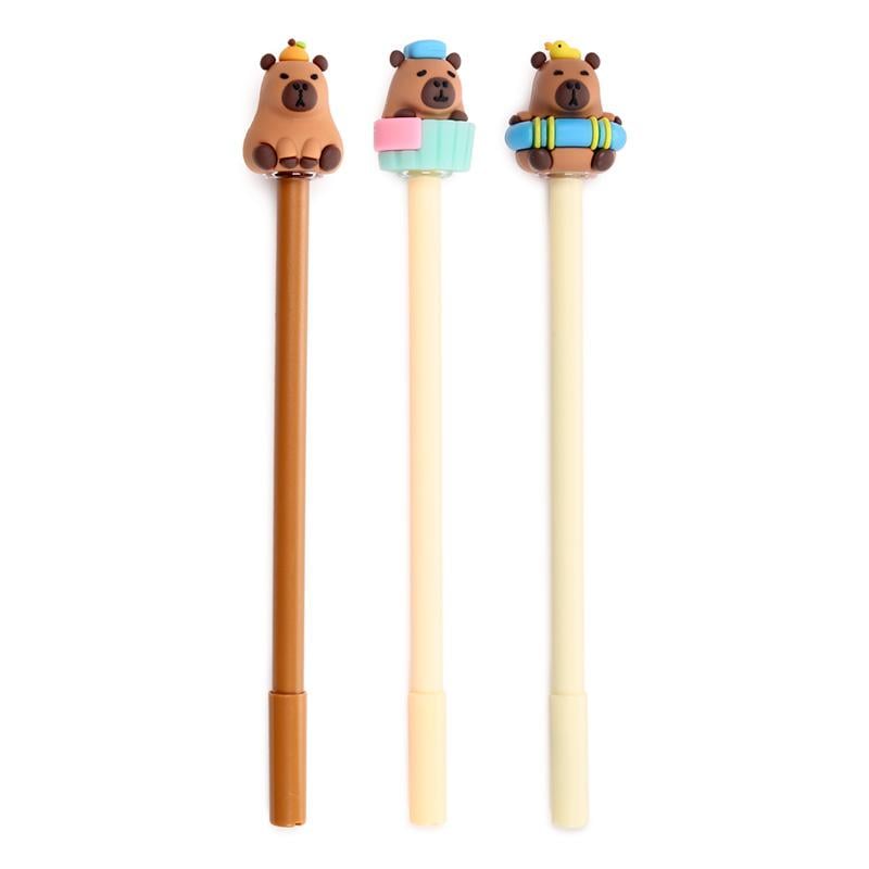 CAPYBARA - Head Topper Erasable Gel Pen (Display of 36 pcs) - 2
