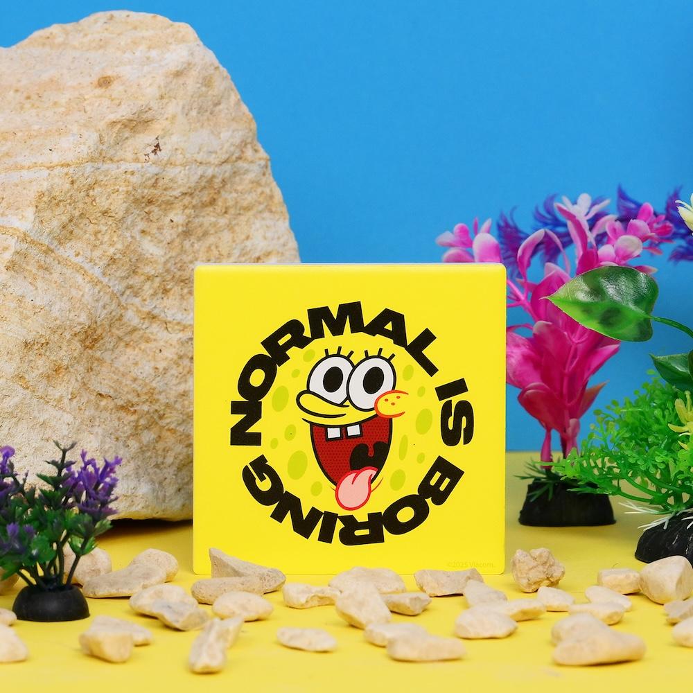 SPONGE BOB - Normal is Boring - Ceramic Square Coaster : ShopForGeek ...
