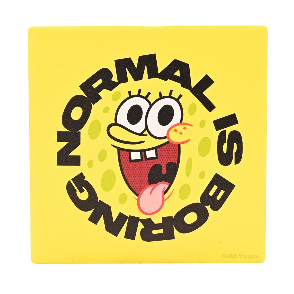 SPONGE BOB - Normal is Boring - Ceramic Square Coaster : ShopForGeek ...