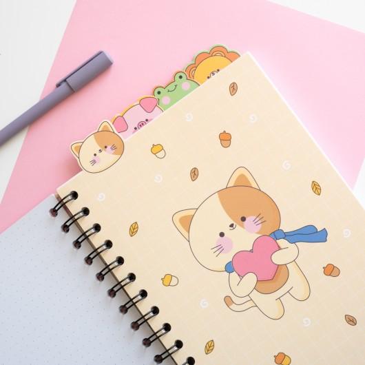 KAWAII - Notebook + Intercalaires - Format A5 - 3