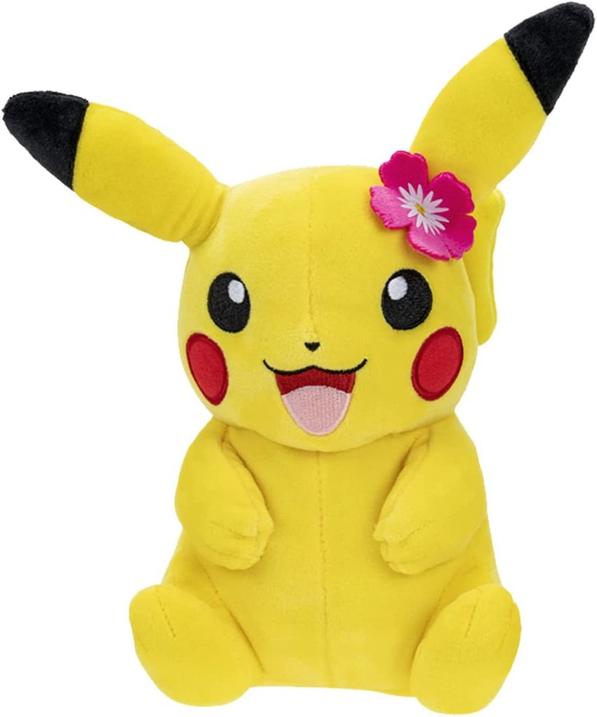 POKEMON - Pikachu Red Flower - Plush 8 Inch_IMAGE_1