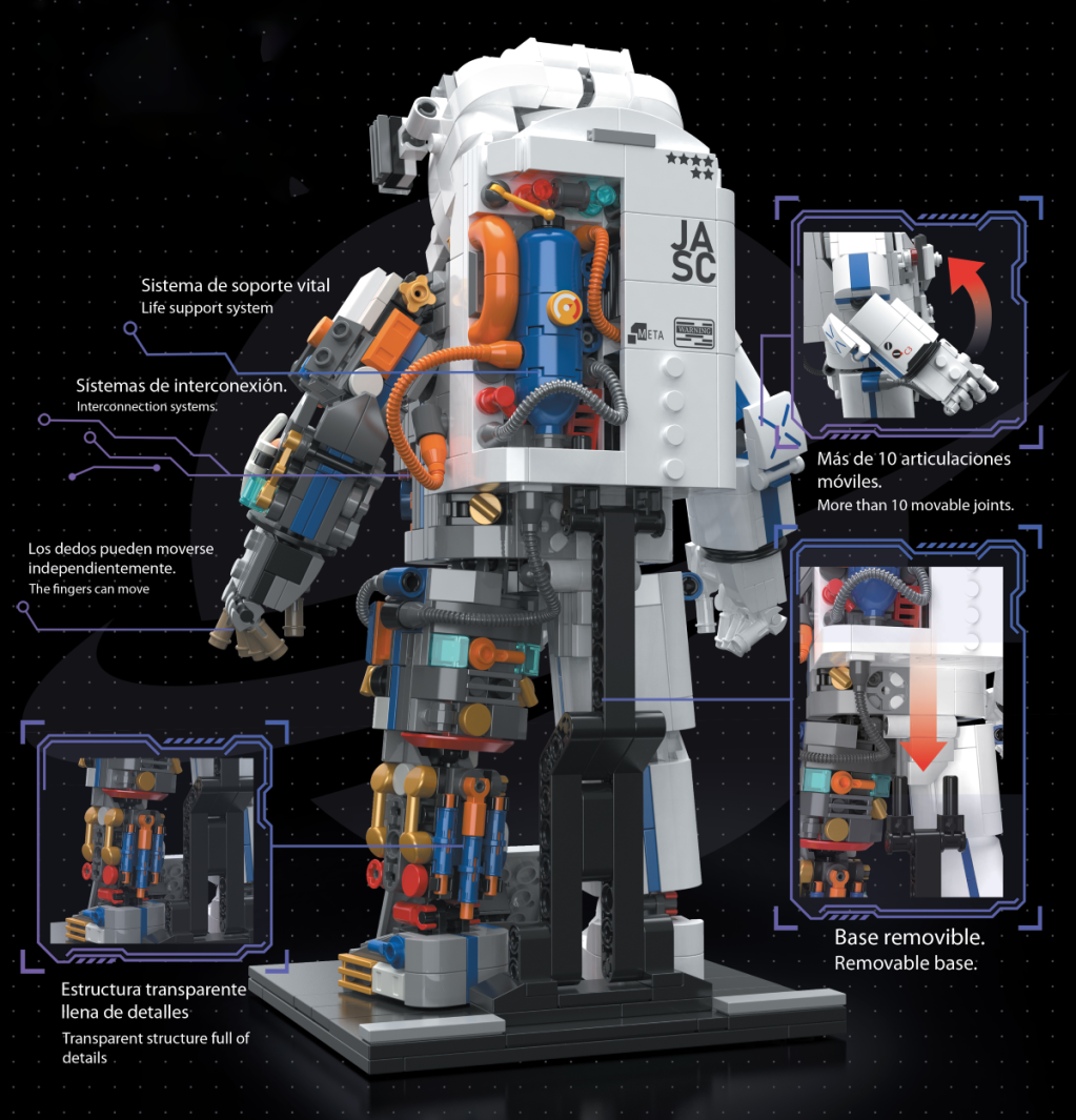 POP SERIES - Construction Kit - Astronaut - 900pc - 2