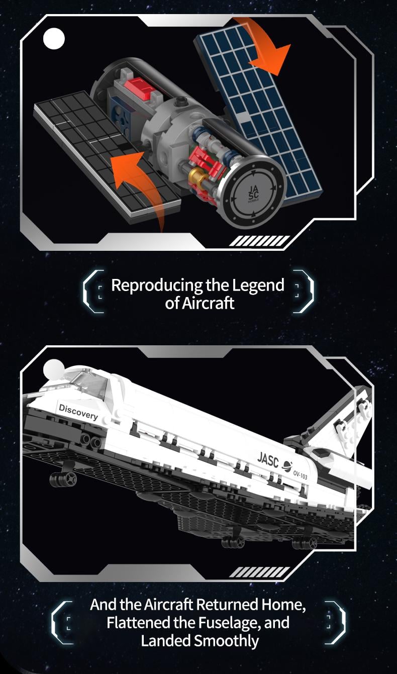 POP SERIES - Construction Kit - Space Shuttle - 950pc - 3