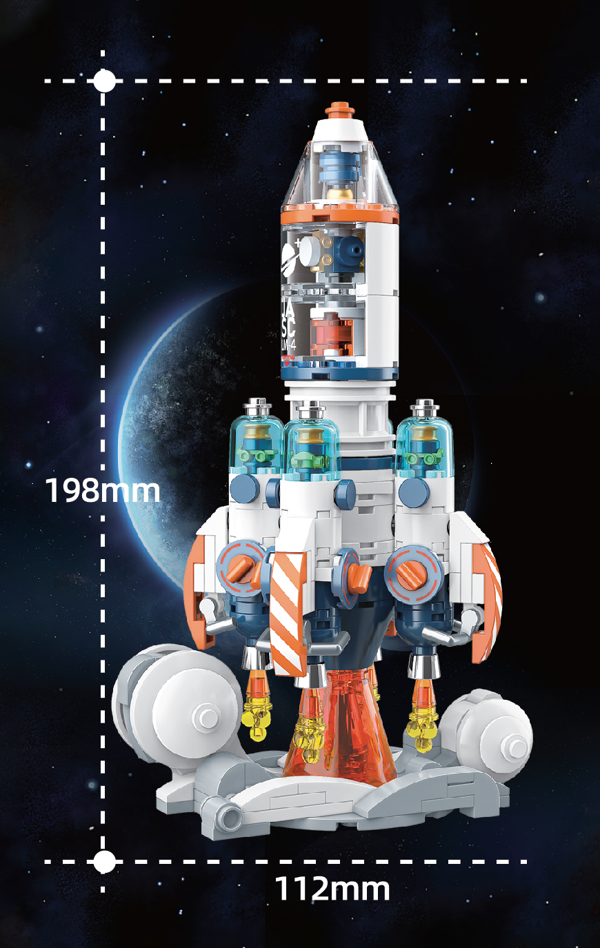 POP SERIES - Kit de Construction - Fusée exploration spatiale - 294pc - 2