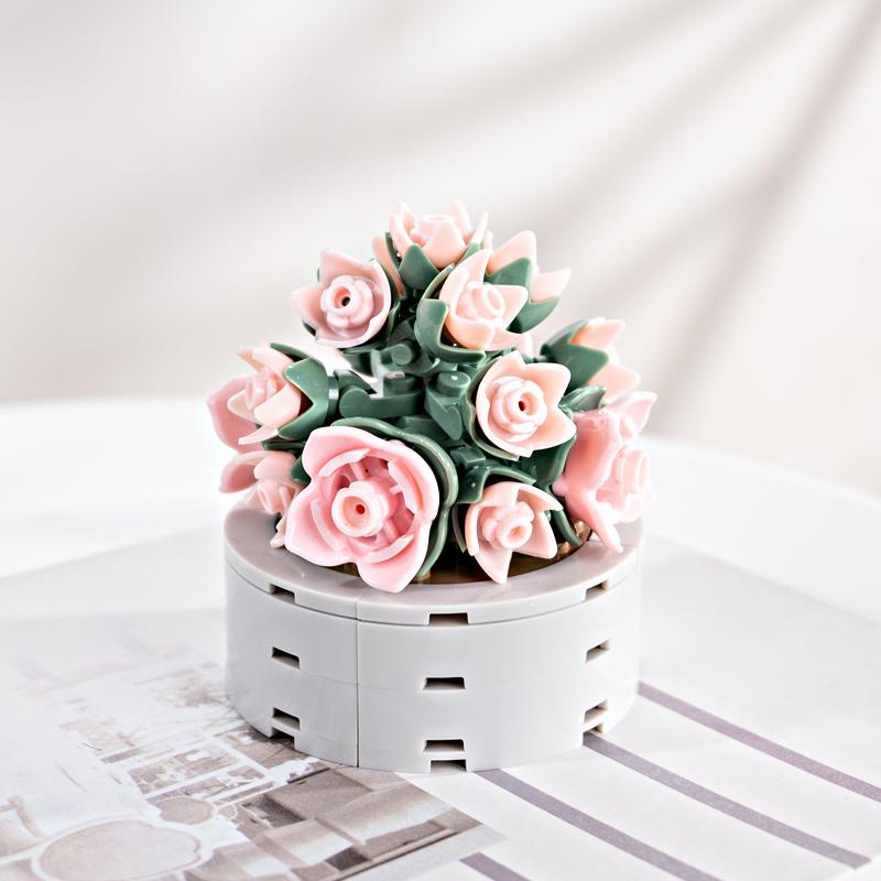 FOREVER FLOWERS - Bricks Succulent - Display 12pcs - 6