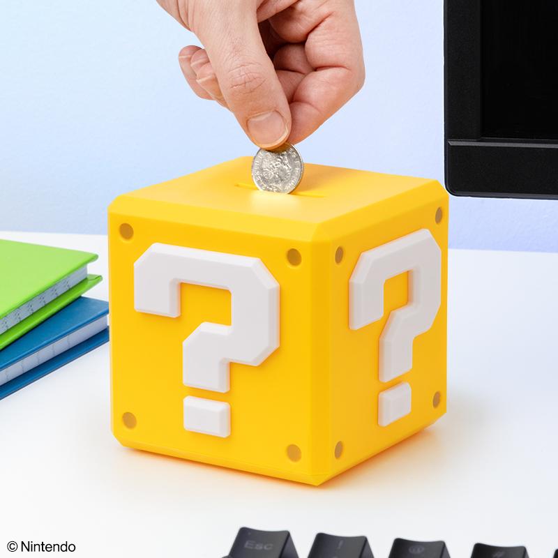 SUPER MARIO Question Block Money Box Piggy
