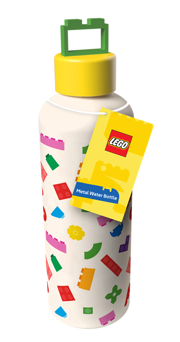 LEGO - Metal Water Bottle with Shaped Lid 500ml - 2