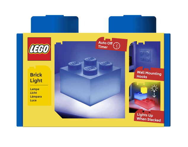 LEGO - Brique Bleue 2x2 - Lampe Brique 15x15cm - 2