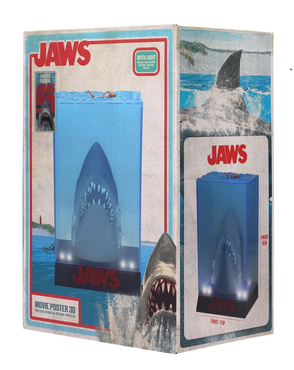 ジョーズ 3D ポスター スタチュー JAWS ムービーポスタージオラ h06q