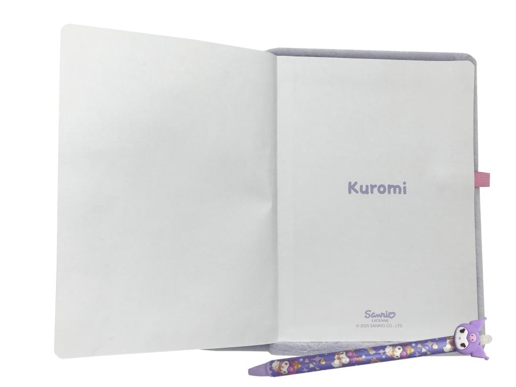 KUROMI - Purple - Pack Notebook Fourrure A5 + Stylo-Bille - 2