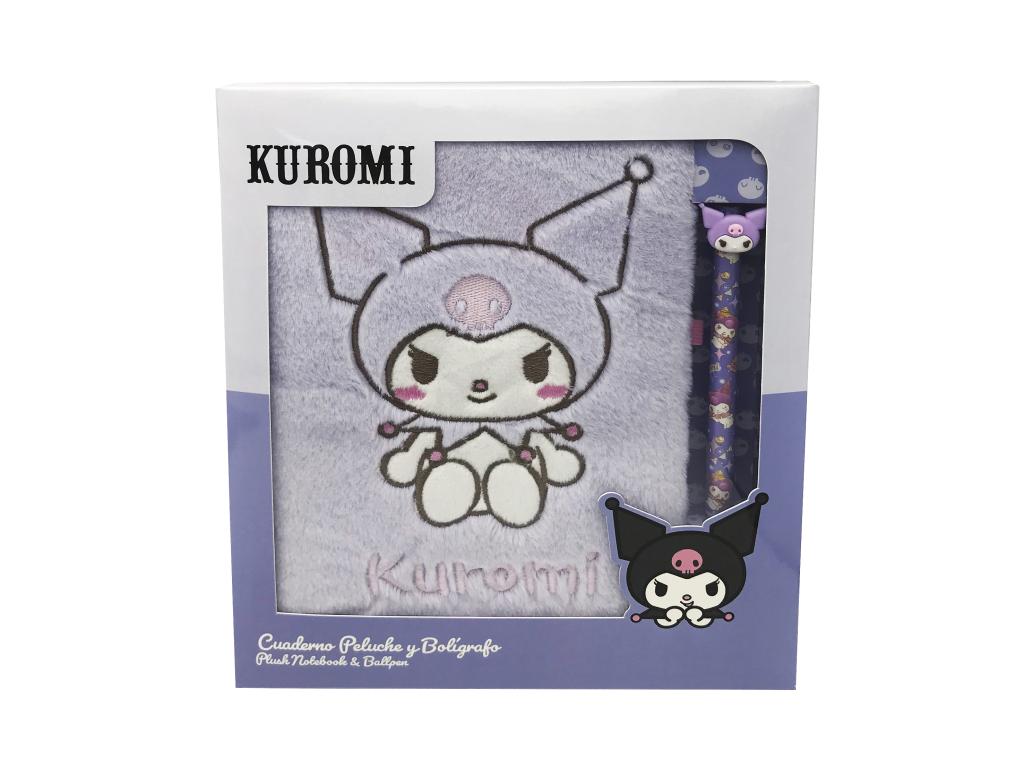 KUROMI - Purple - Pack Notebook Fourrure A5 + Stylo-Bille - 3