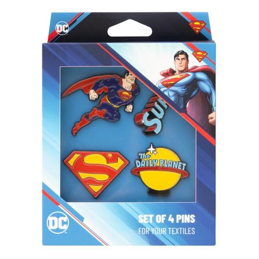 SUPERMAN - Set of 4 Pin's - 6