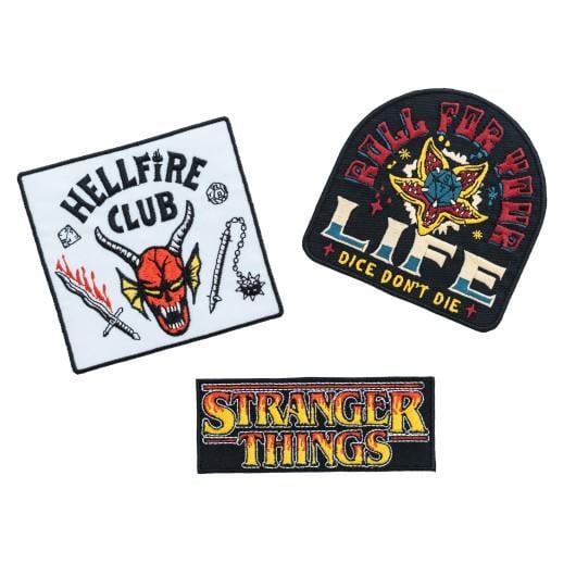 STRANGER THINGS - Hellfire Club - Set of 3 Iron-on Patch