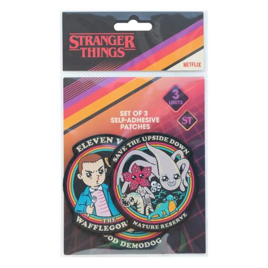 STRANGER THINGS - Characters - Set of 3 Iron-on Patch - 6