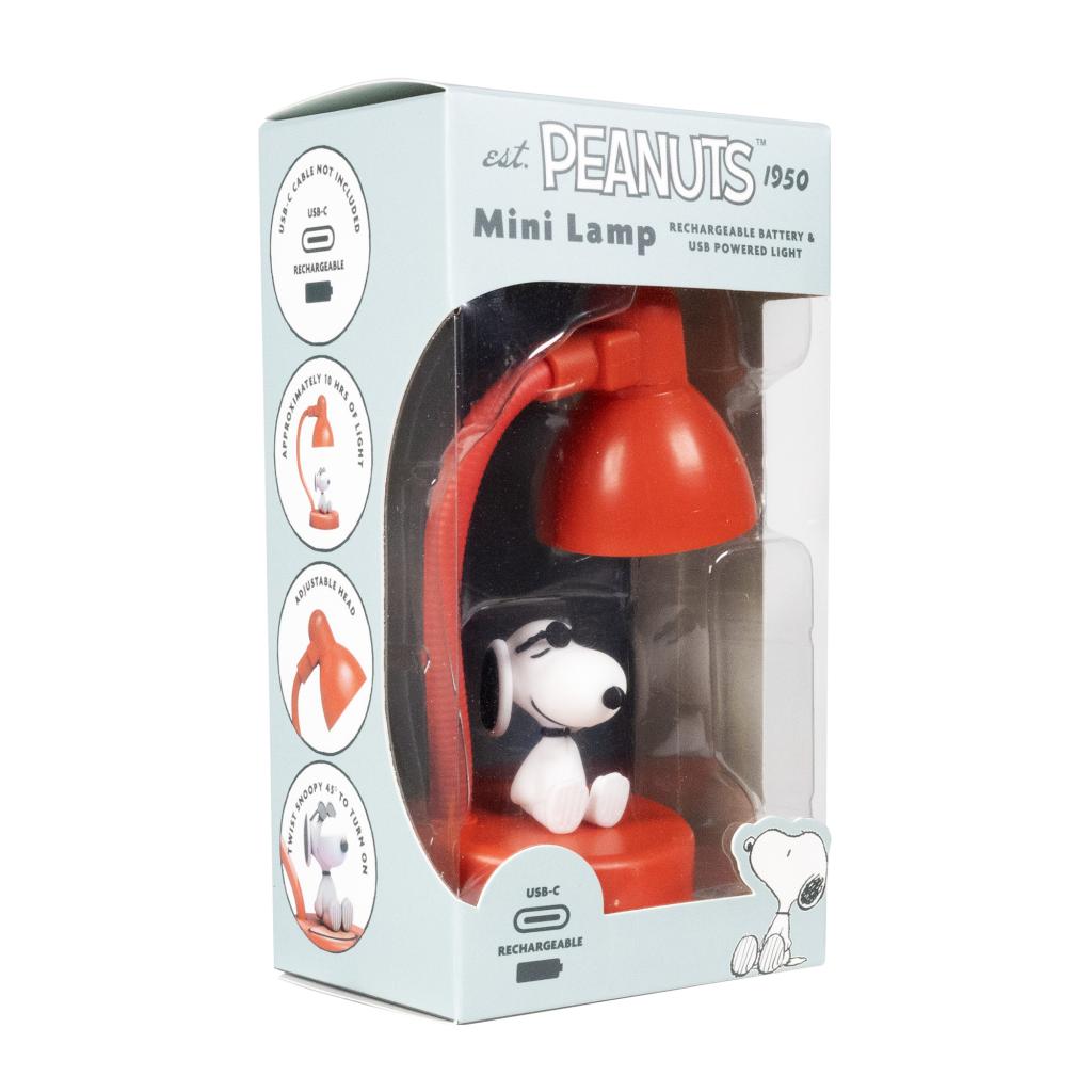SNOOPY - Mini Lampe de Bureau Rechargeable - 15cm - 6
