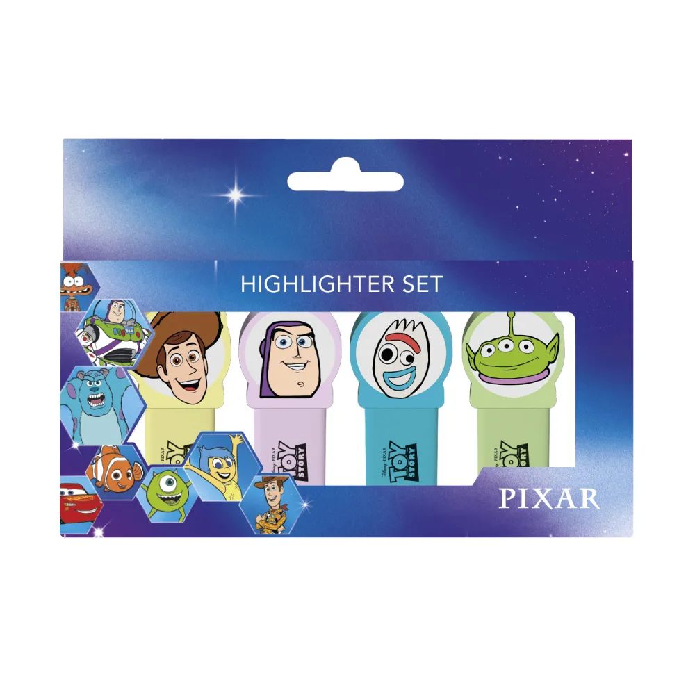 TOY STORY - Personnages - Pack de 4 mini Surligneurs - 2