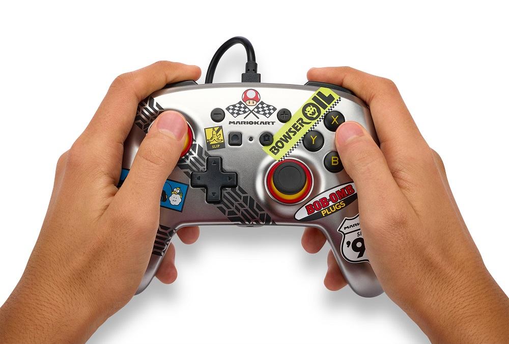 Wired Controller for Nintendo Switch - Metalic Effect - Mario Kart - 4