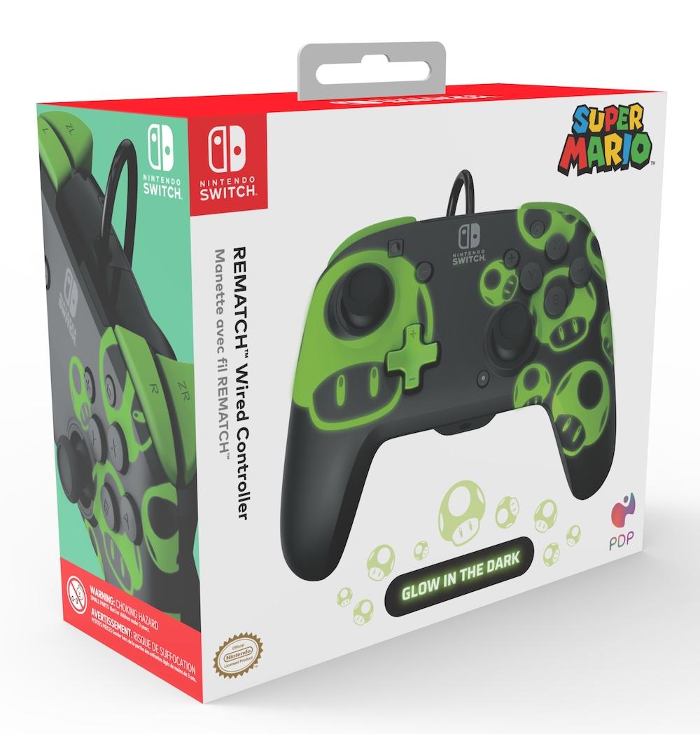 Official Wired Deluxe Controller Nintendo Switch GLOW 1UP