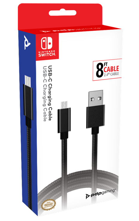 Official Nintendo Switch Pro Charging Cable USB C 2,4 m