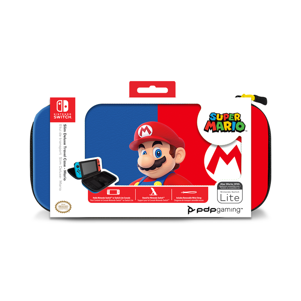 Official Nintendo Switch Deluxe Travel Case Mario Edition Protection PDP