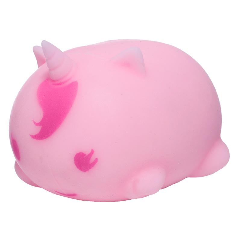 KAWAII - Animaux - Mini Balle 'Squeezies' Anti-Stress Phosphorescent - 5