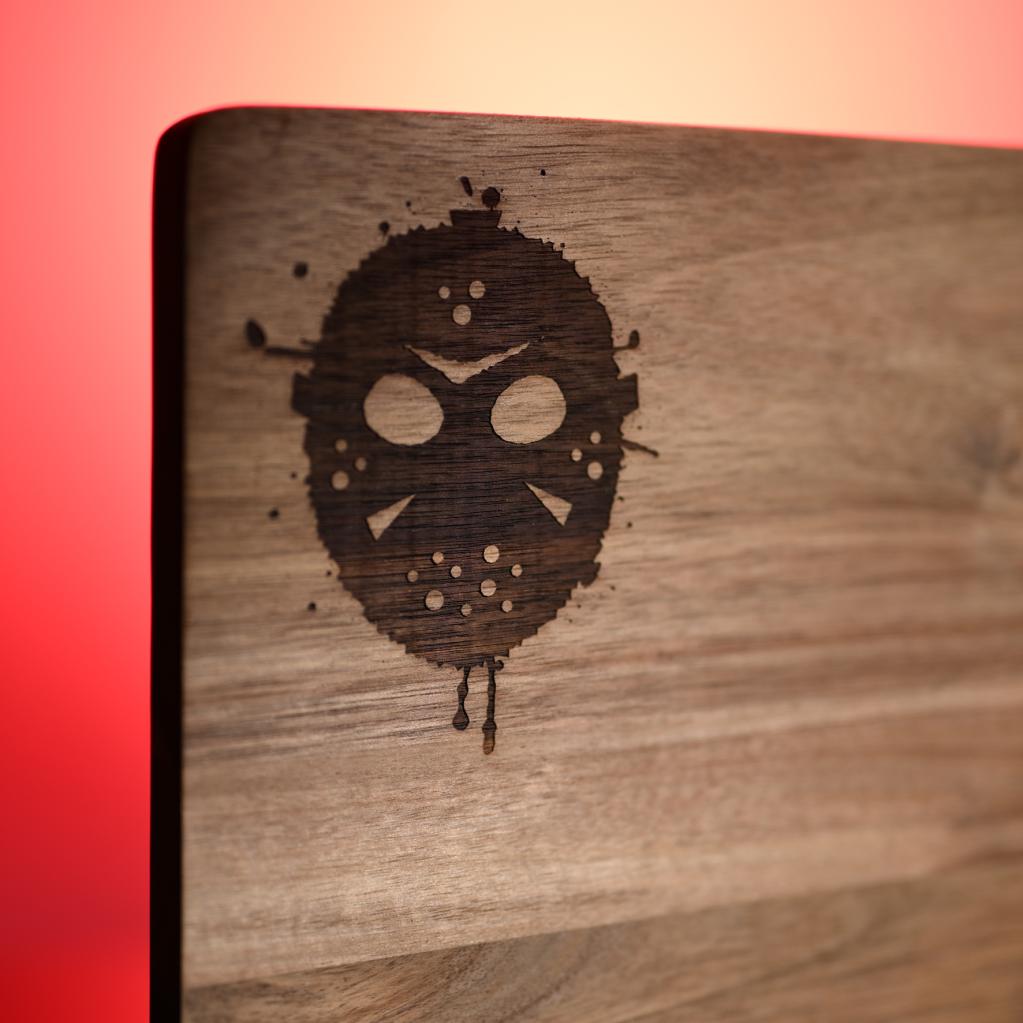 FRIDAY 13th - Jason & Mask - Wood Serving Board - 3