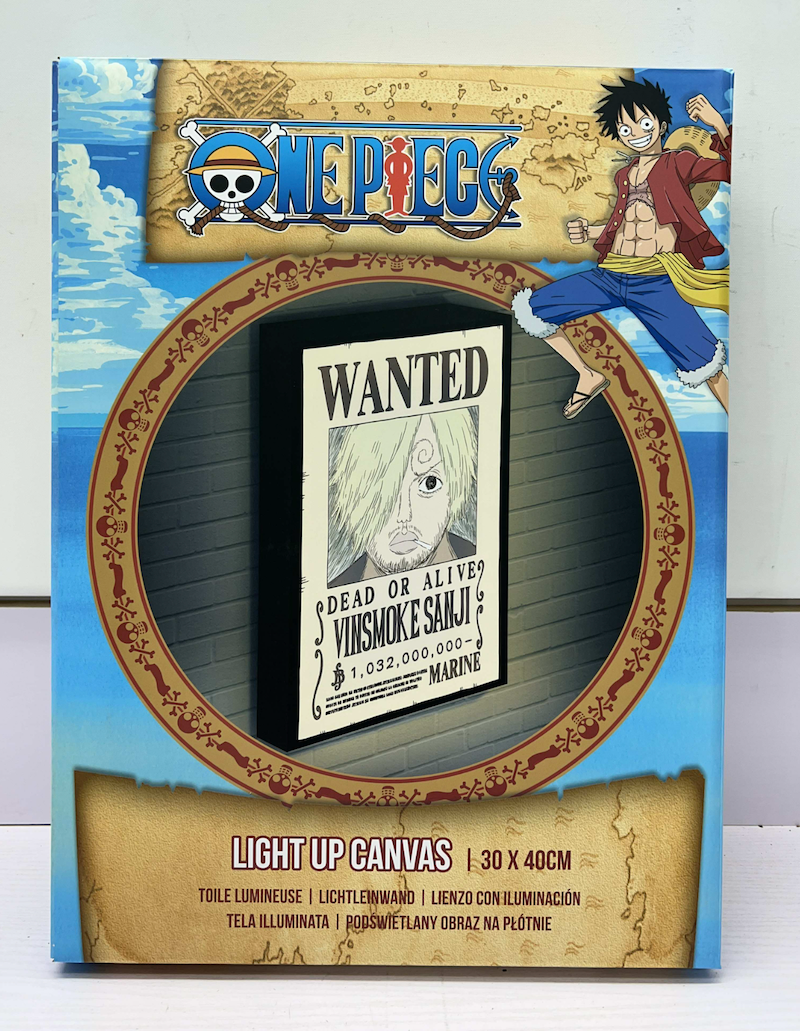 ONE PIECE - Sanji Wanted - Canvas Lumineux 40X30 Cm - 3