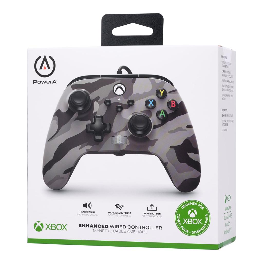 Wired Controller Enhanced Camo Artic Xbox Series X